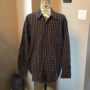 2/$15 Mens long sleeve, collared, button down 100% cotton dress shirt